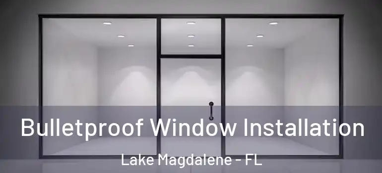 Bulletproof Window Installation Lake Magdalene - FL